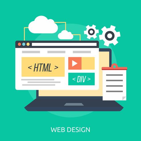 web design conceptual illustration design vector
